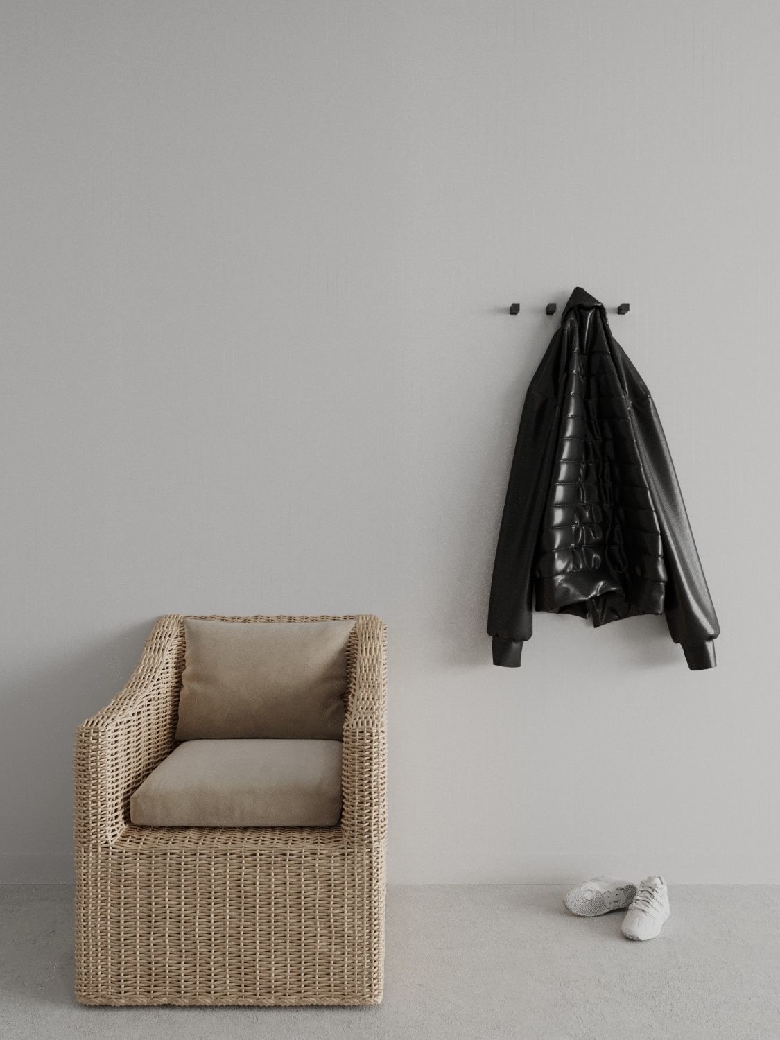 Small Apartment Scene for Cinema 4D and Corona Renderer 3D model_3