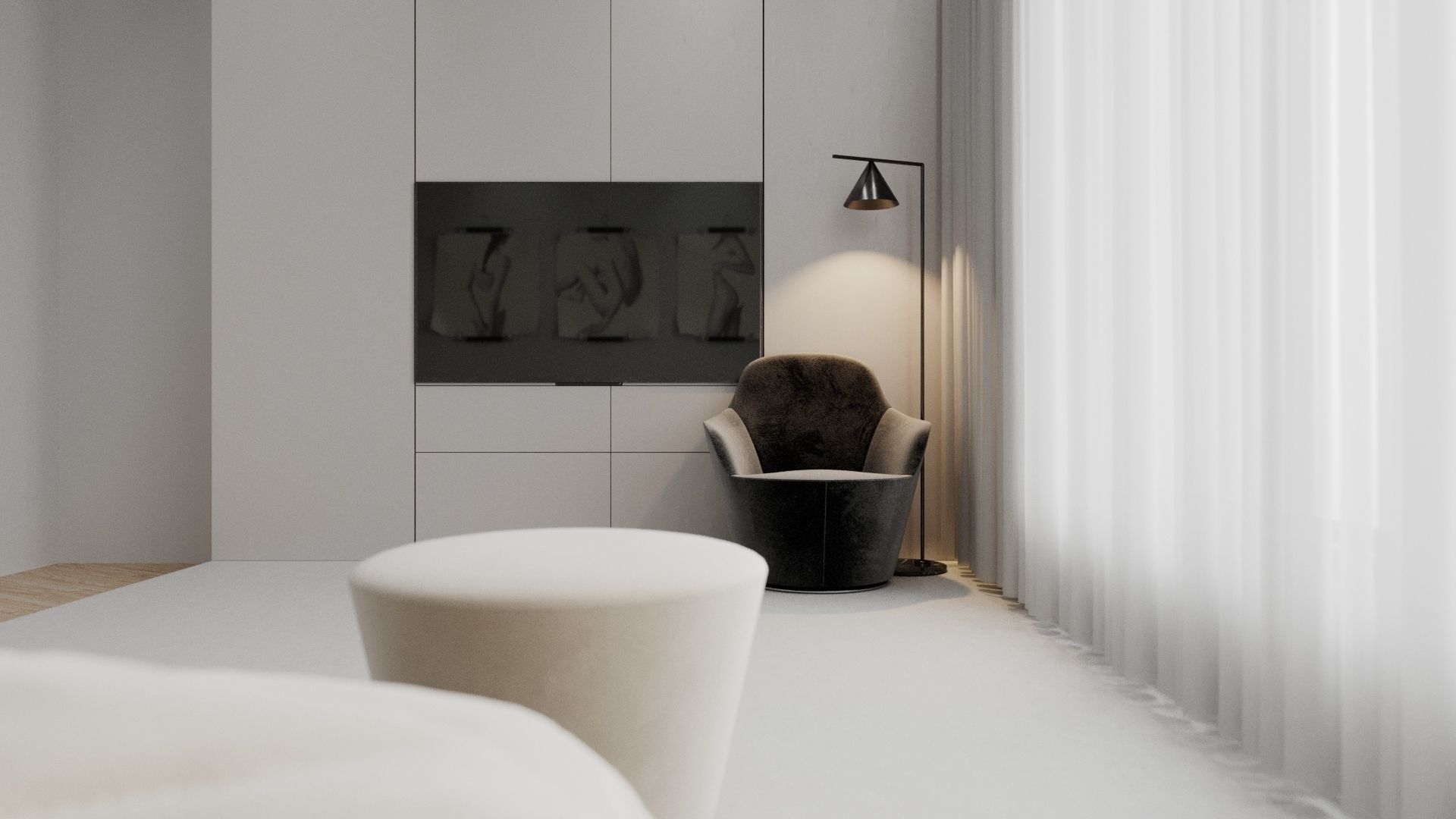 Small Apartment Scene for Cinema 4D and Corona Renderer 3D model_5