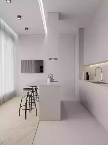 Small Apartment Scene for Cinema 4D and Corona Renderer 3D model