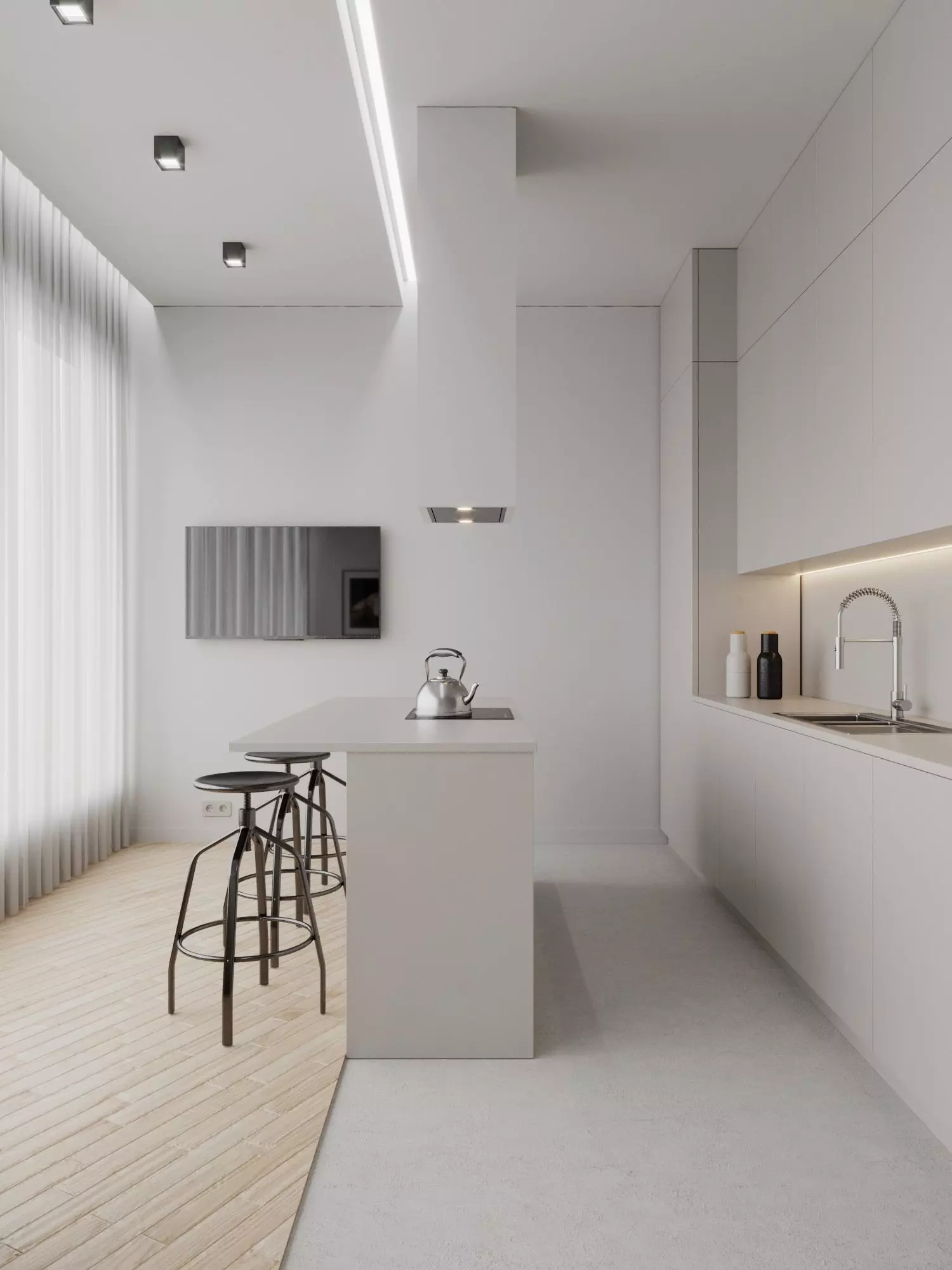 Small Apartment Scene for Cinema 4D and Corona Renderer 3D model_0