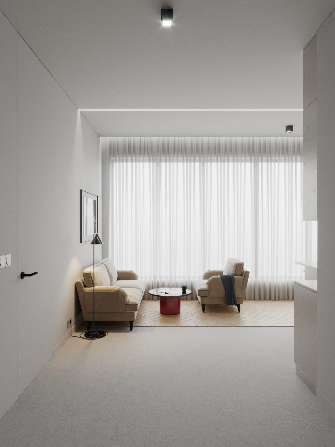 Small Apartment Scene for Cinema 4D and Corona Renderer 3D model_2