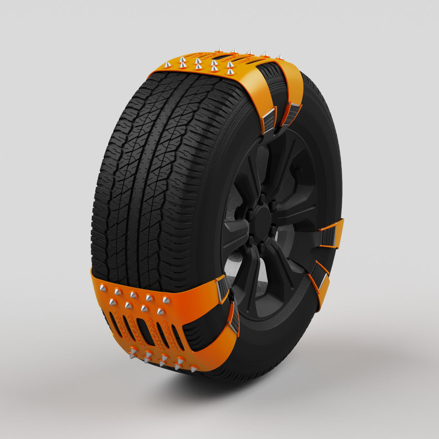 Anti slip chains 3D model_5