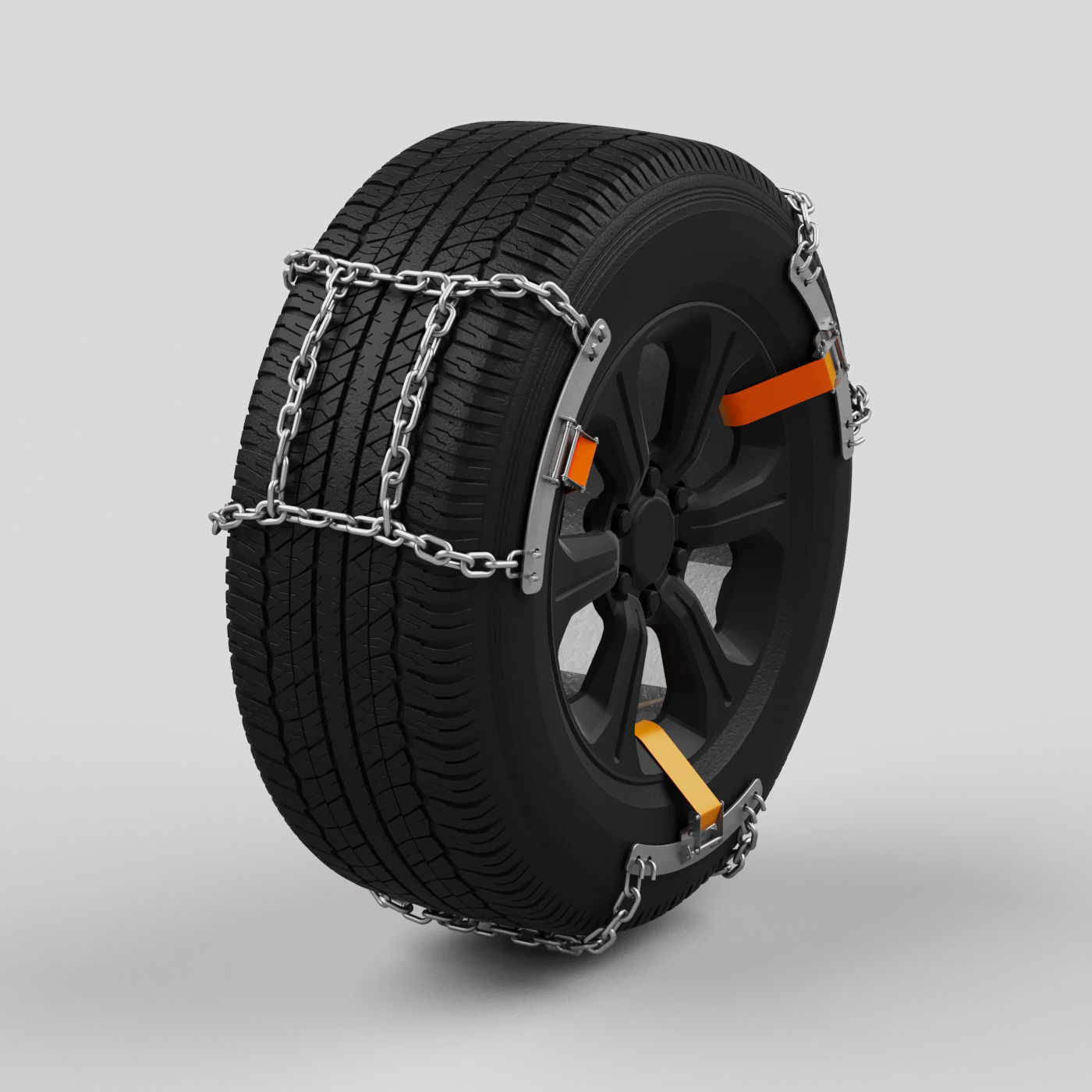 Anti slip chains 3D model_4