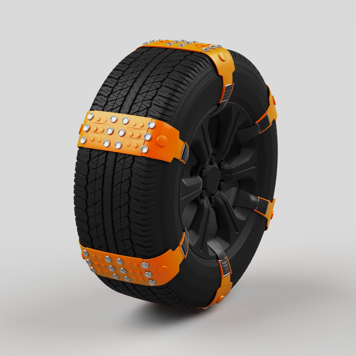 Anti slip chains 3D model_6