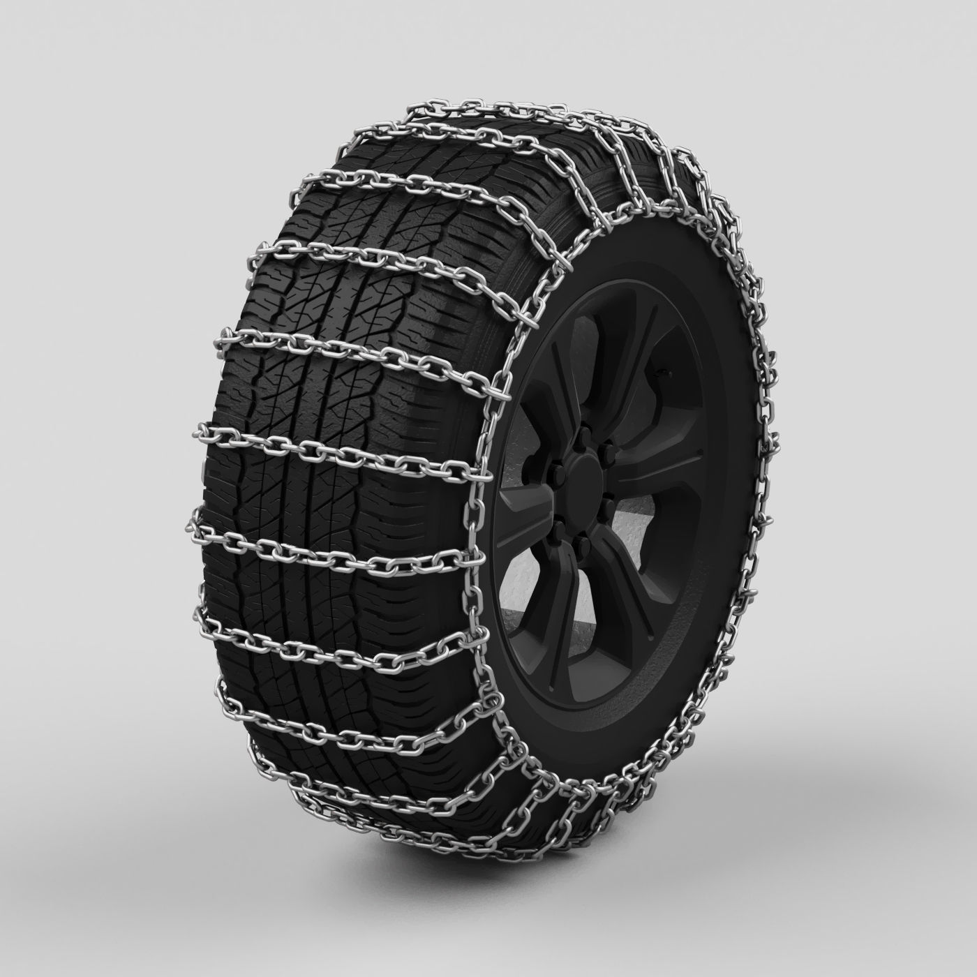 Anti slip chains 3D model_2