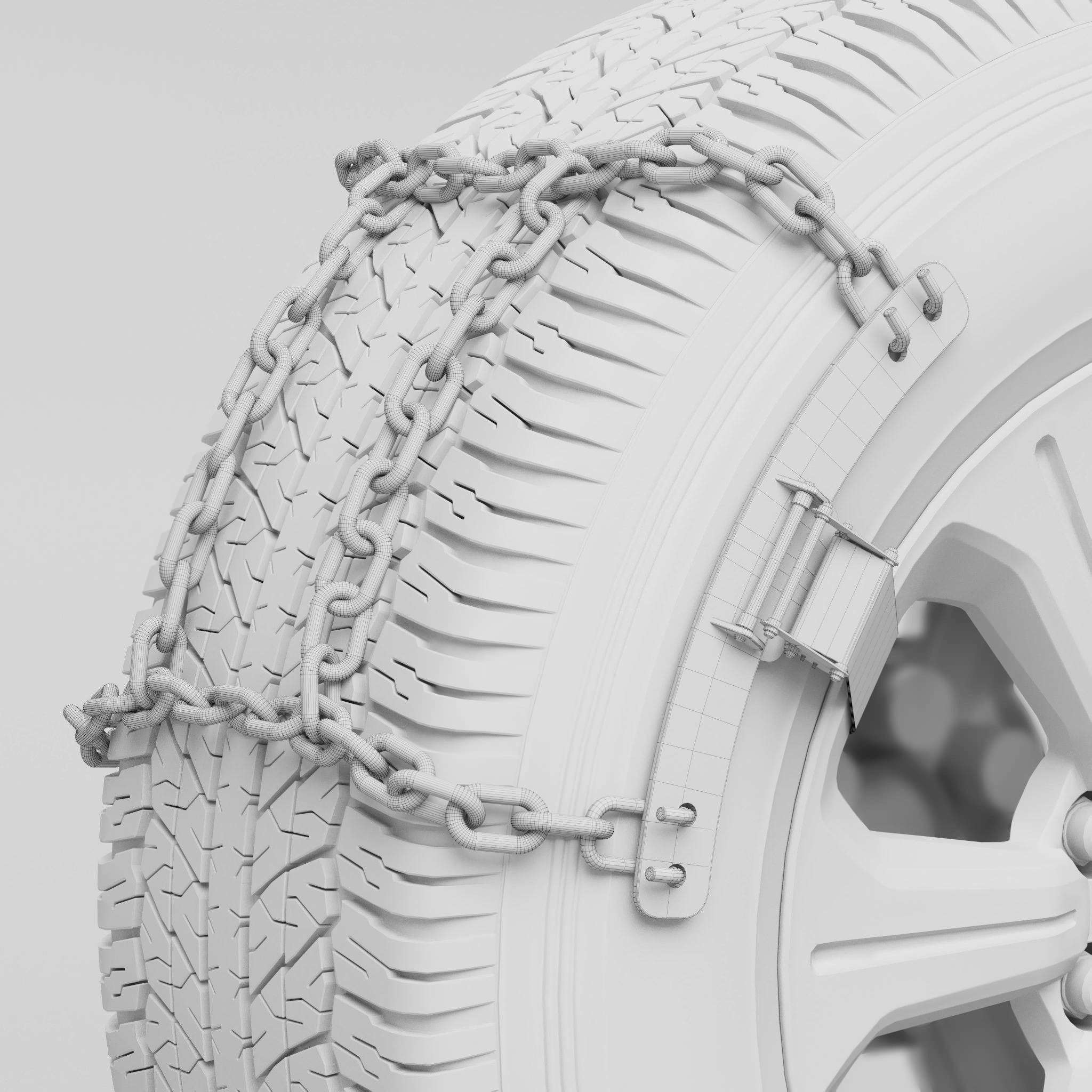 Anti slip chains 3D model_10