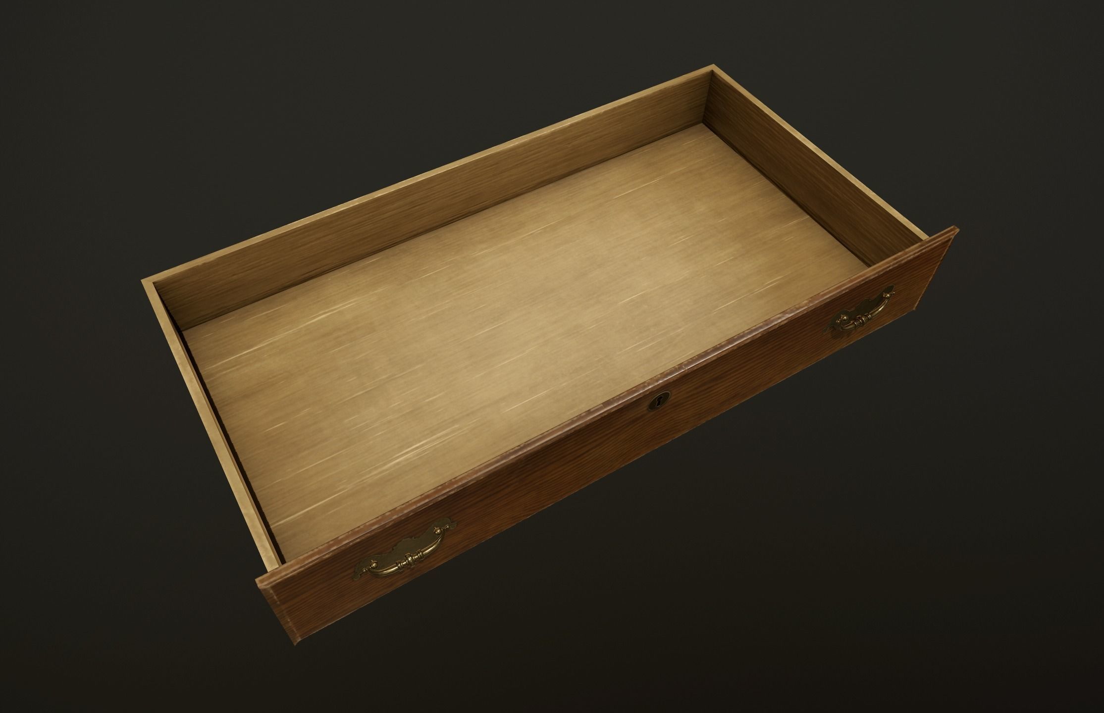 Antique commode - PBR Game Ready Low-poly 3D model_6