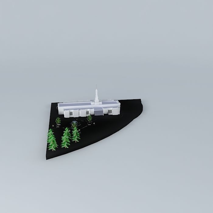 LDS. Temple  Regina Saskatchewan, Canada. Templo Mormon. 65th... Free 3D model_2