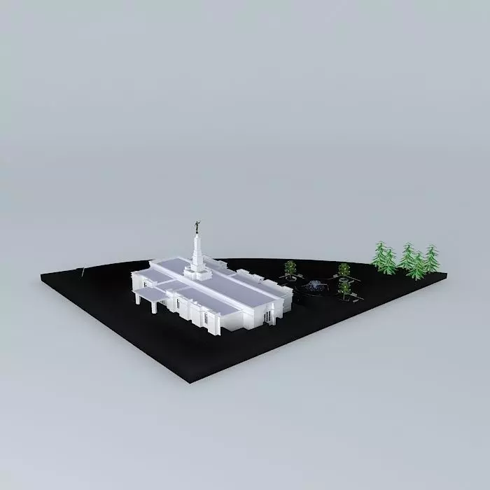 LDS. Temple  Regina Saskatchewan, Canada. Templo Mormon. 65th... Free 3D model_0