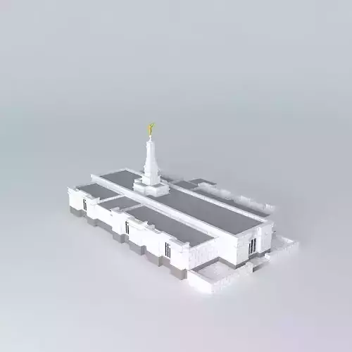 LDS.Temple Medford Oregon Templo Mormon.79 th operating temple. Free 3D model