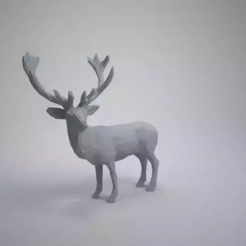 red deer 3D print model