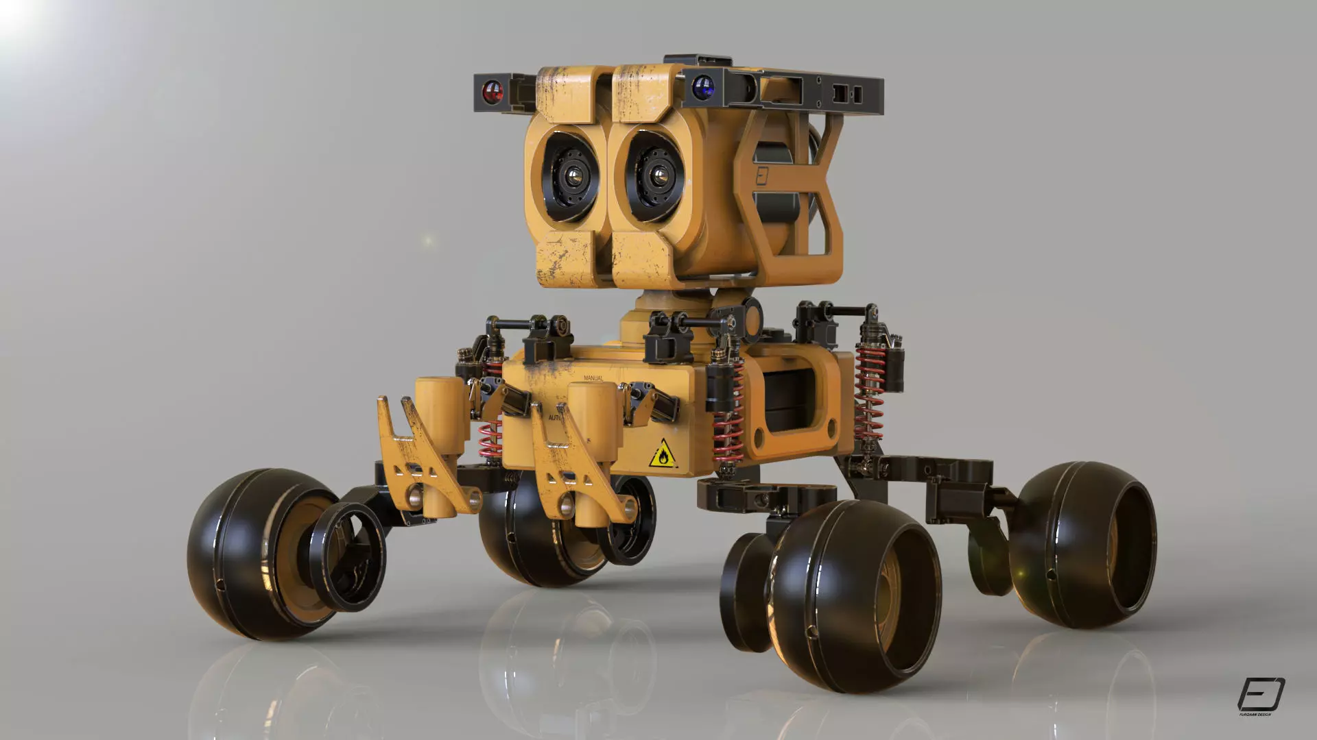 wall-E  the Movie concept character Free 3D model_0