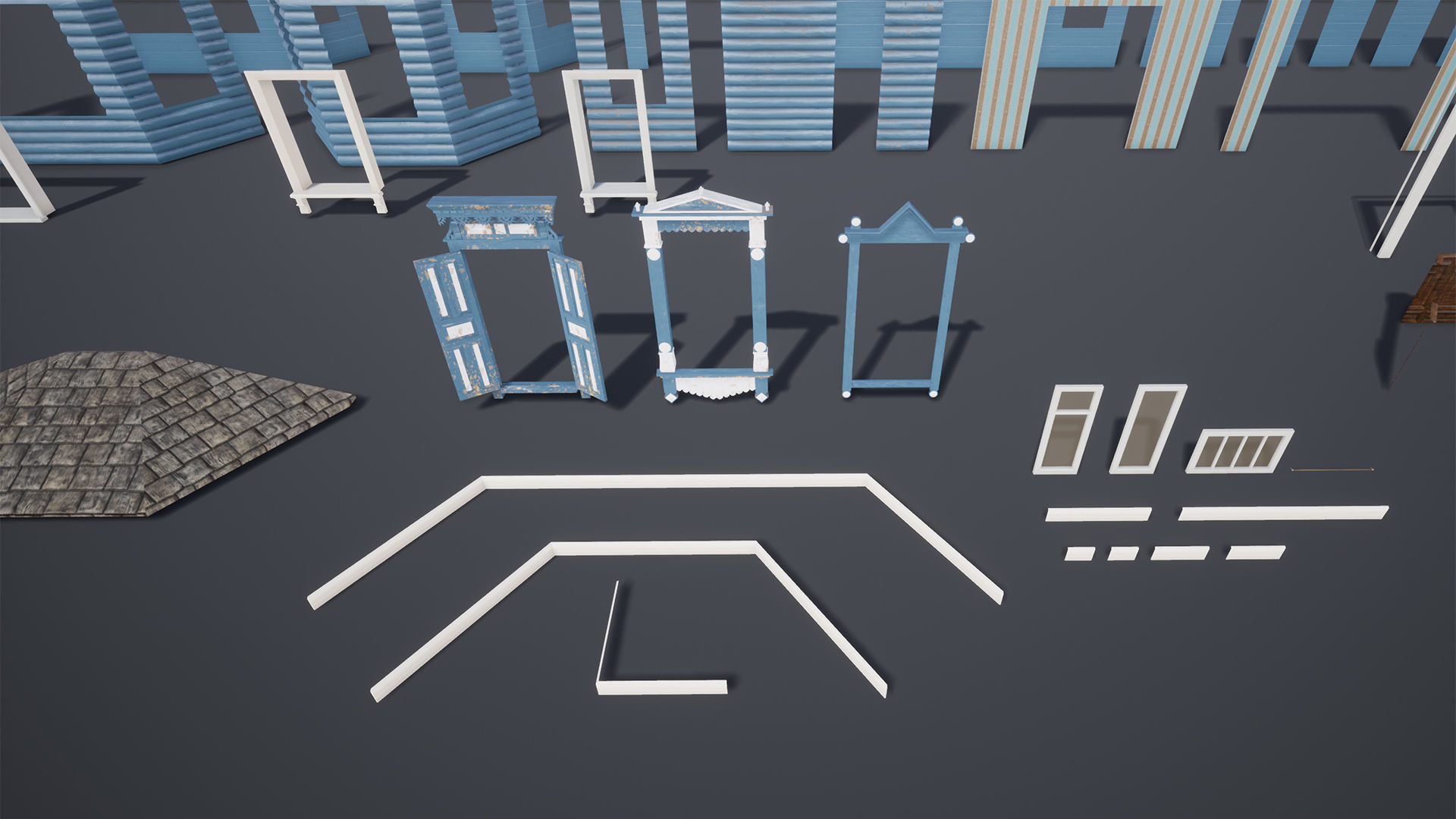 ANTIQUE LIVING ROOM UNREAL ENGINE 4 Low-poly 3D model_9