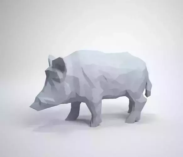 Wild Boar 3D print model