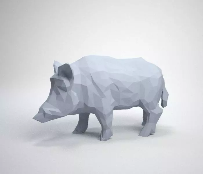Wild Boar 3D print model