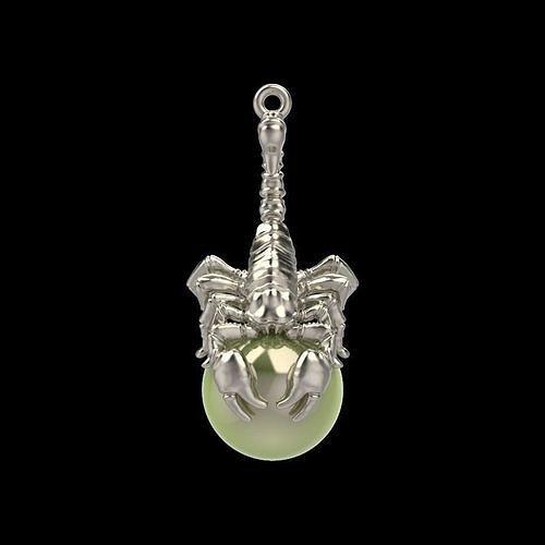 Pendant Scorpio 3dm stl vintage 3D print model