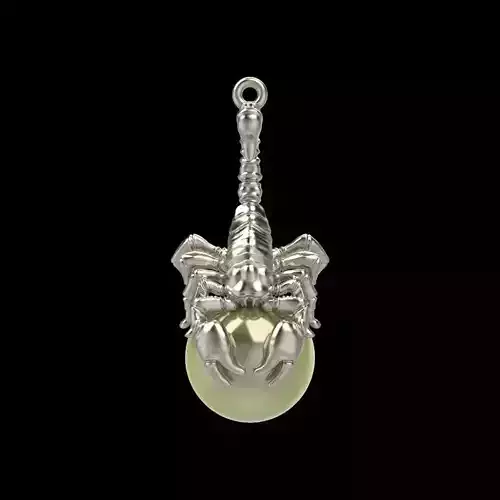 Pendant Scorpio 3dm stl vintage 3D print model
