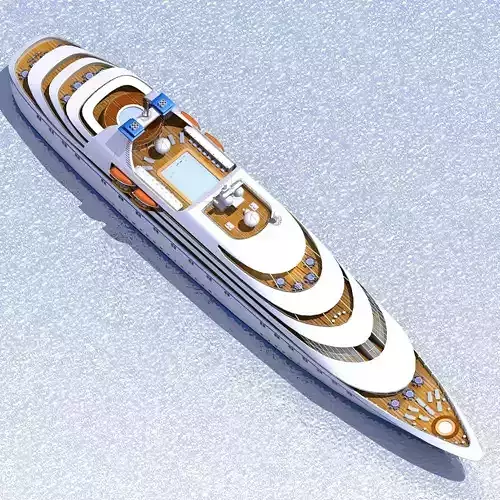 Cruise Ship 02 3D model