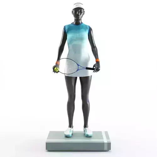 Tennis Woman Mannequin 3D model