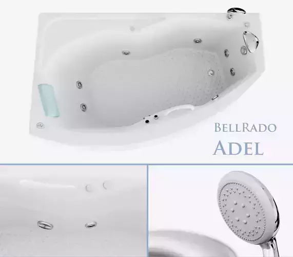 Hydromassage bath Adel 3D model