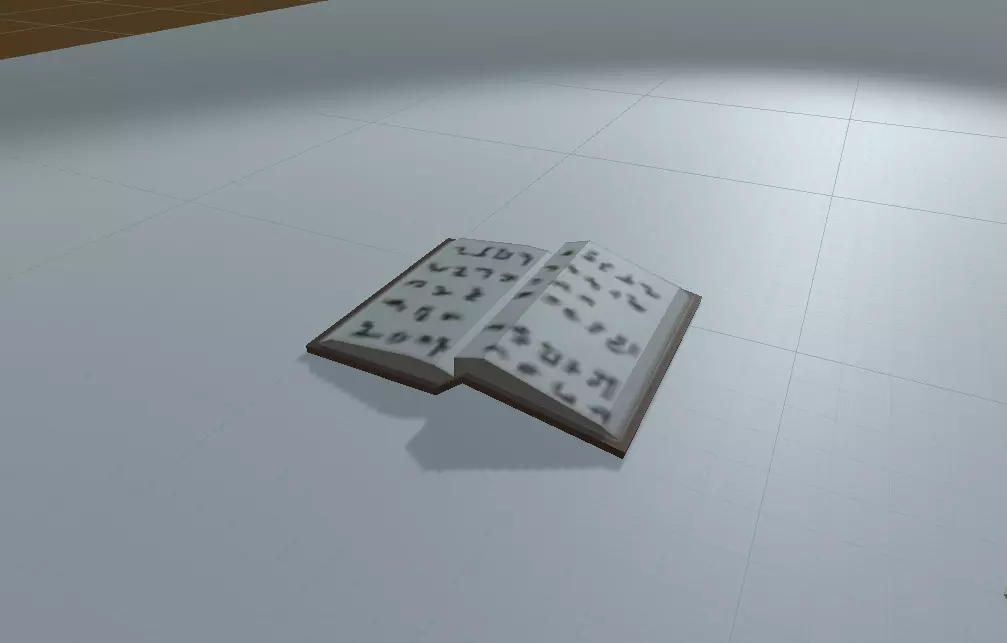 Simple book model Free low-poly 3D model