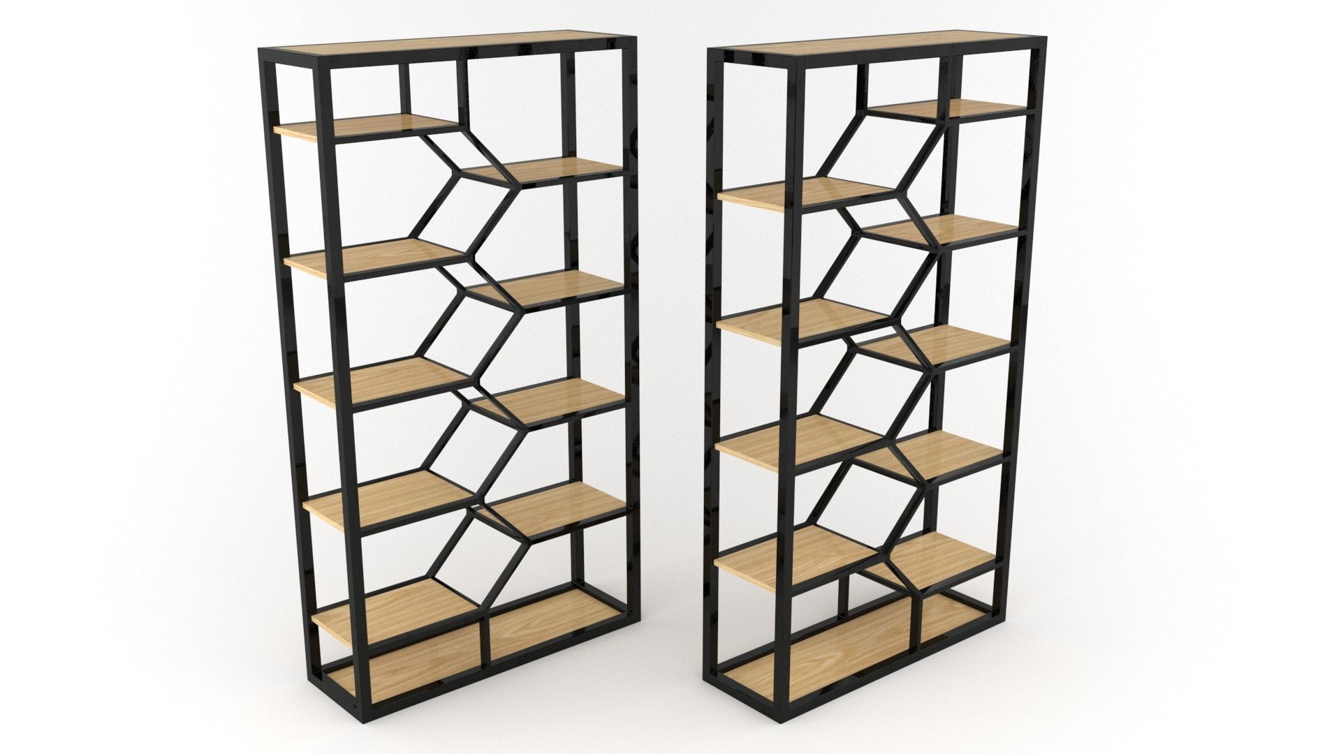 Double Book Shelf - 3ds Max 3D model_20