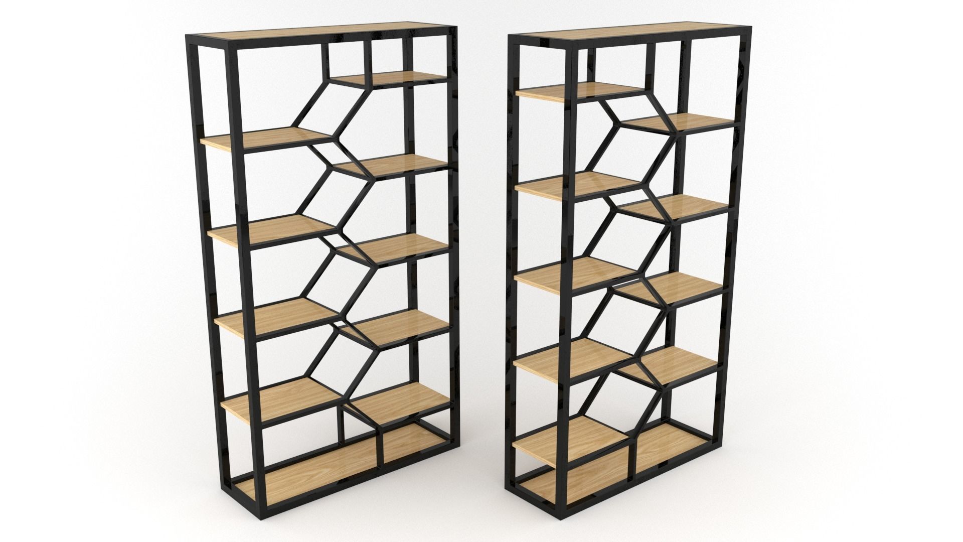 Double Book Shelf - 3ds Max 3D model_29