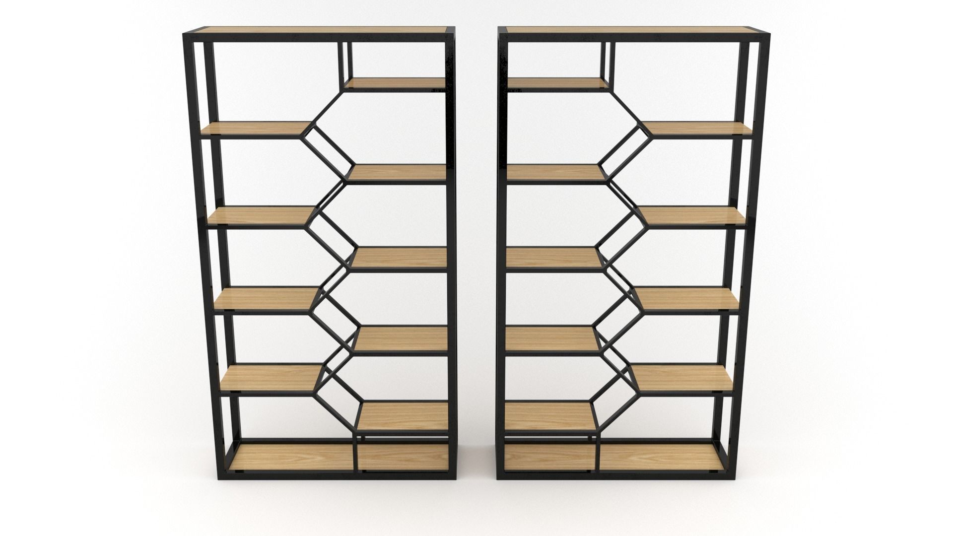 Double Book Shelf - 3ds Max 3D model_13