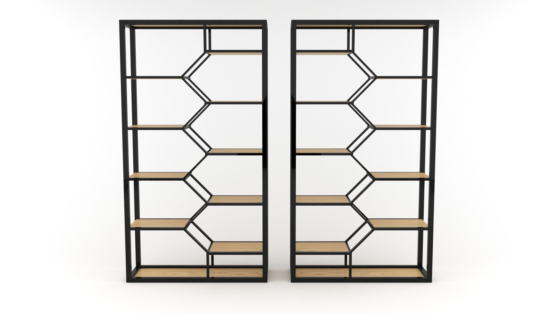 Double Book Shelf - 3ds Max 3D model_31