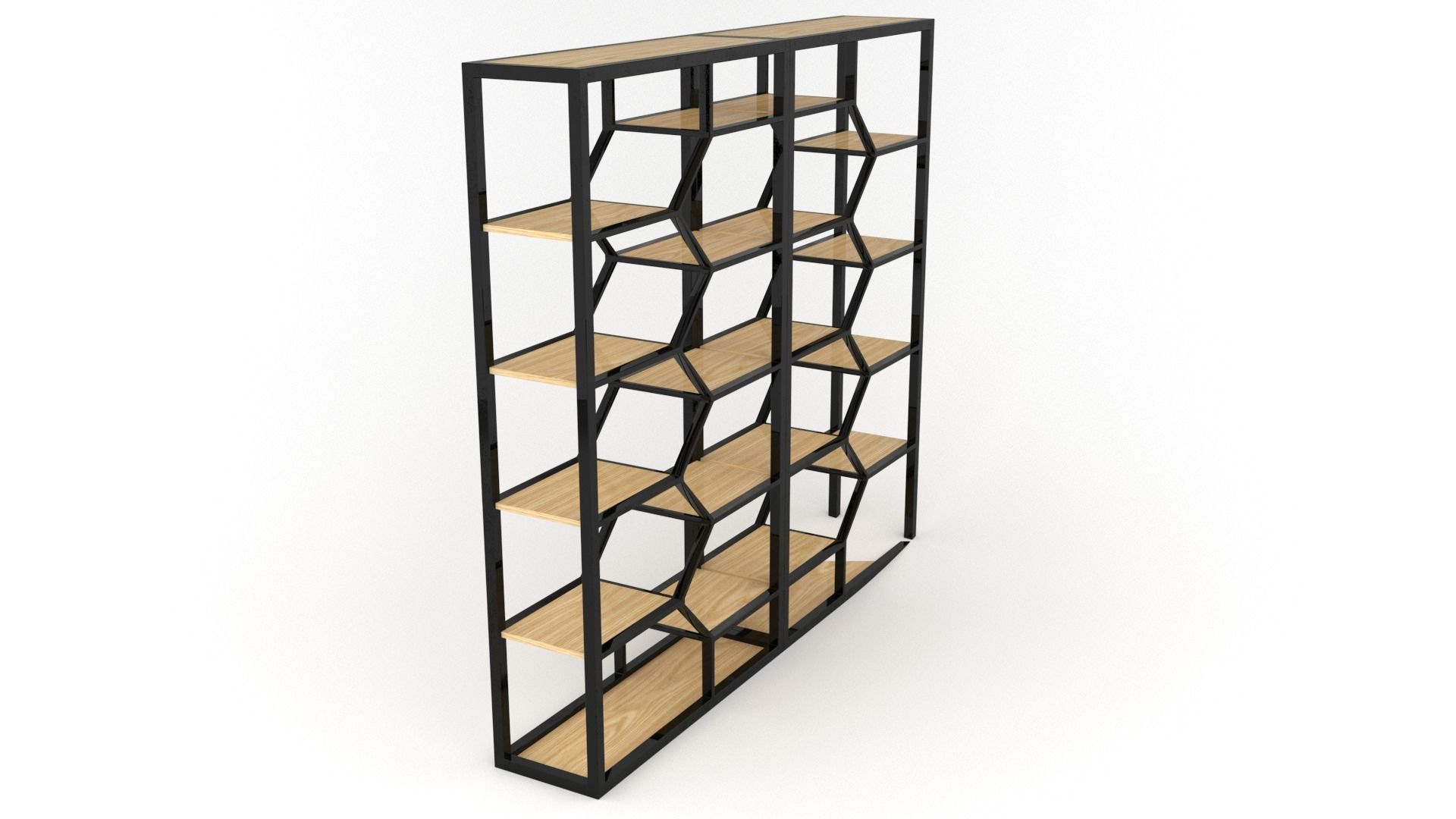 Double Book Shelf - 3ds Max 3D model_11