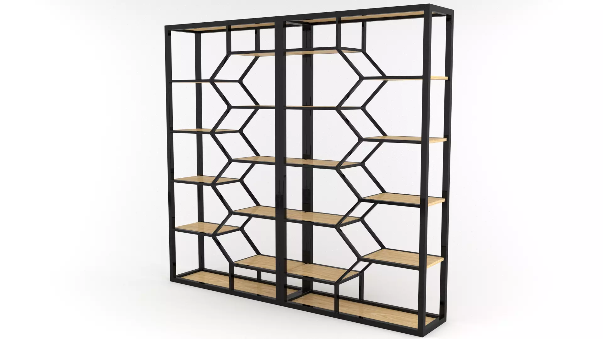 Double Book Shelf - 3ds Max 3D model_0