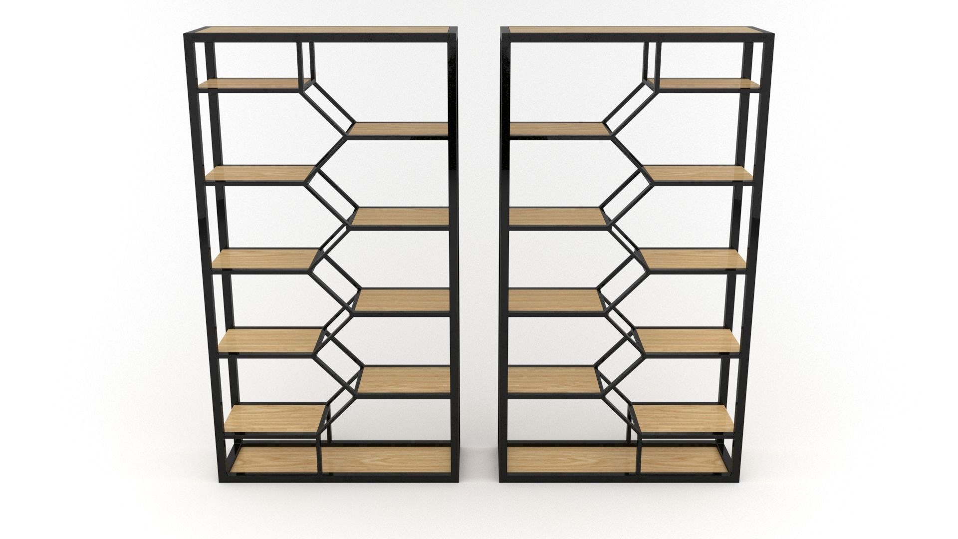 Double Book Shelf - 3ds Max 3D model_22