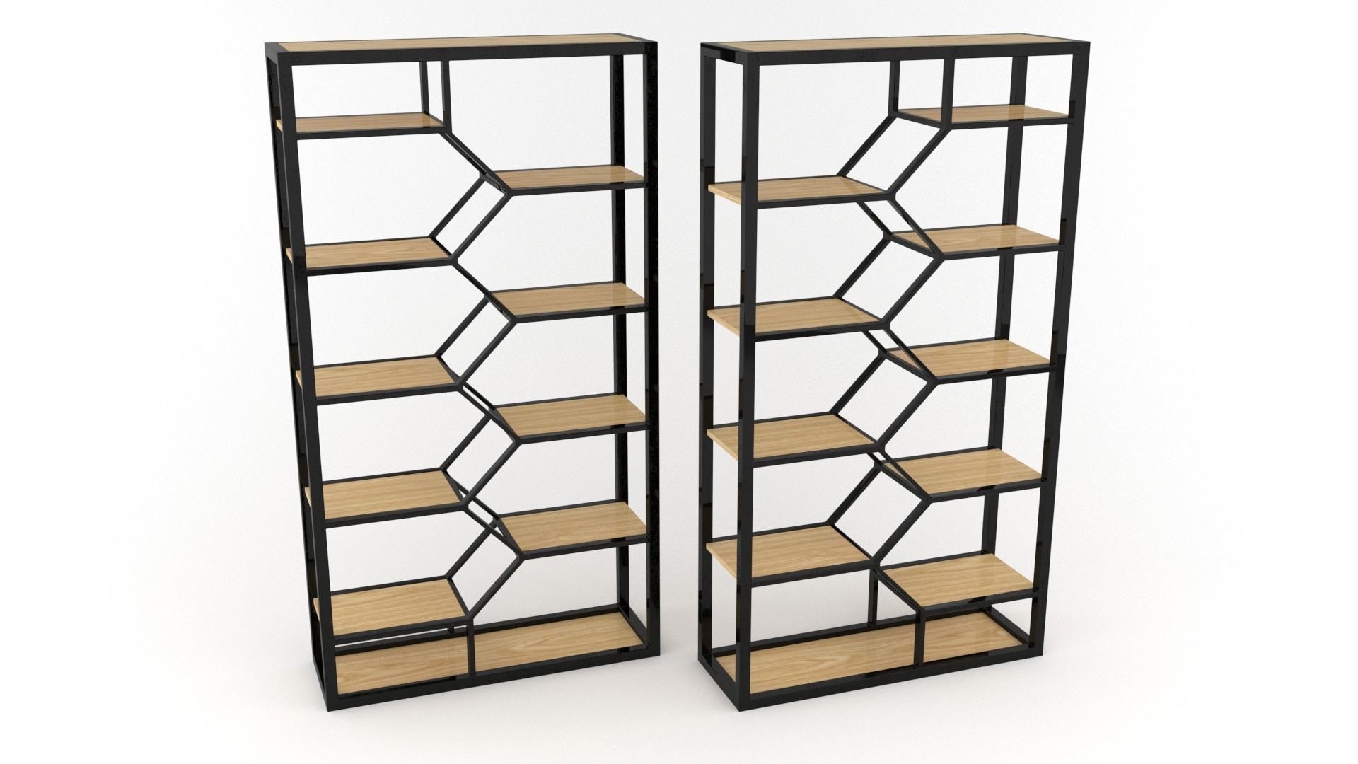 Double Book Shelf - 3ds Max 3D model_21