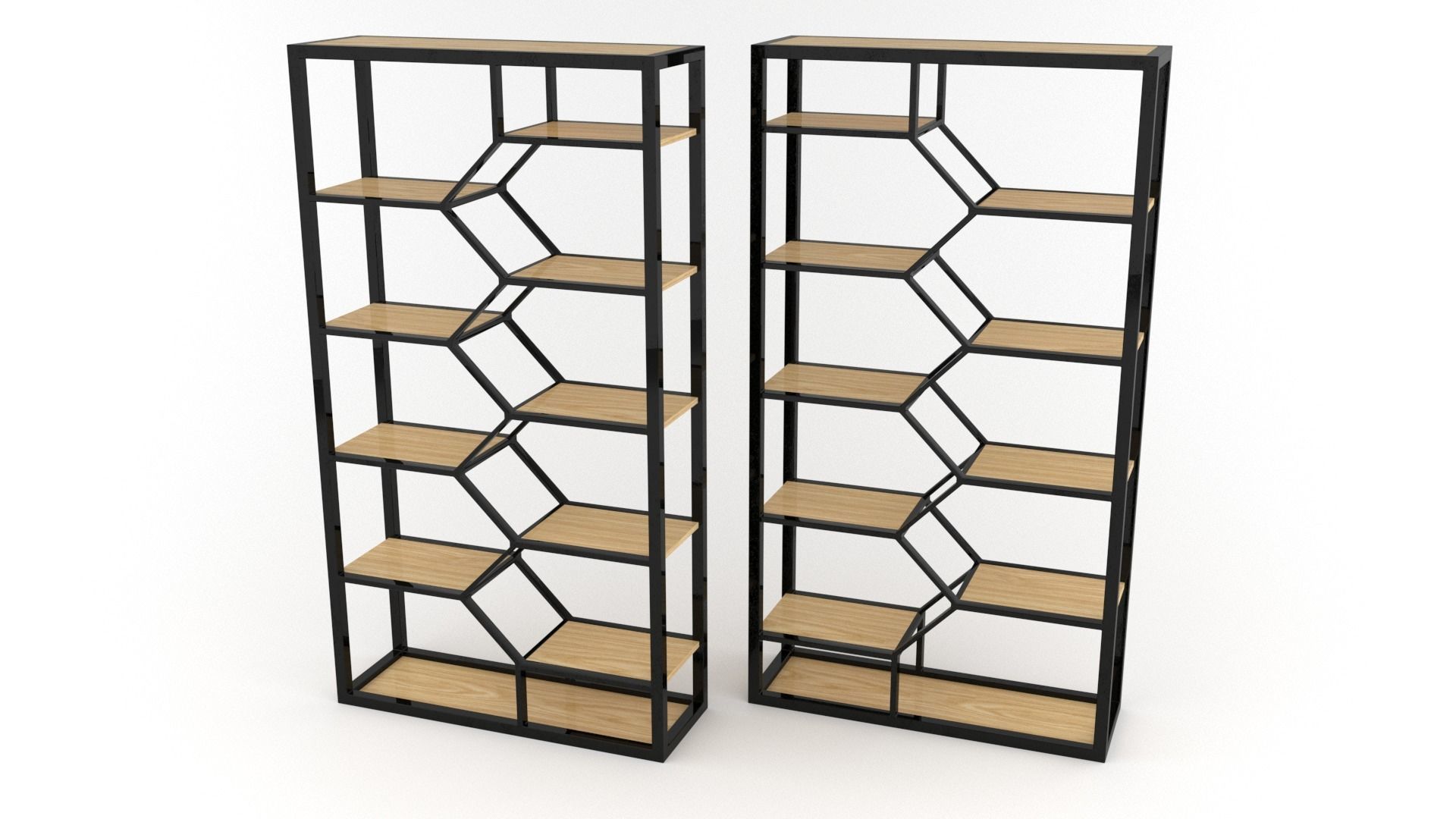 Double Book Shelf - 3ds Max 3D model_14