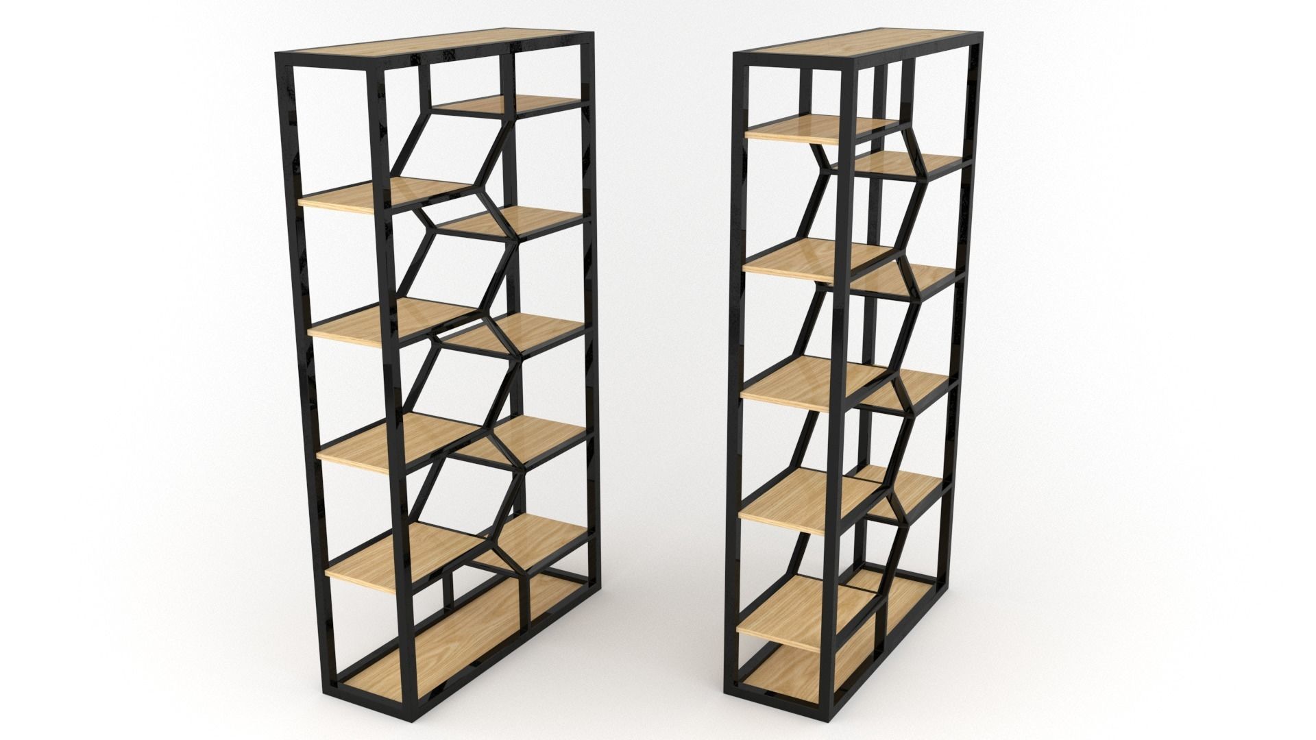 Double Book Shelf - 3ds Max 3D model_28