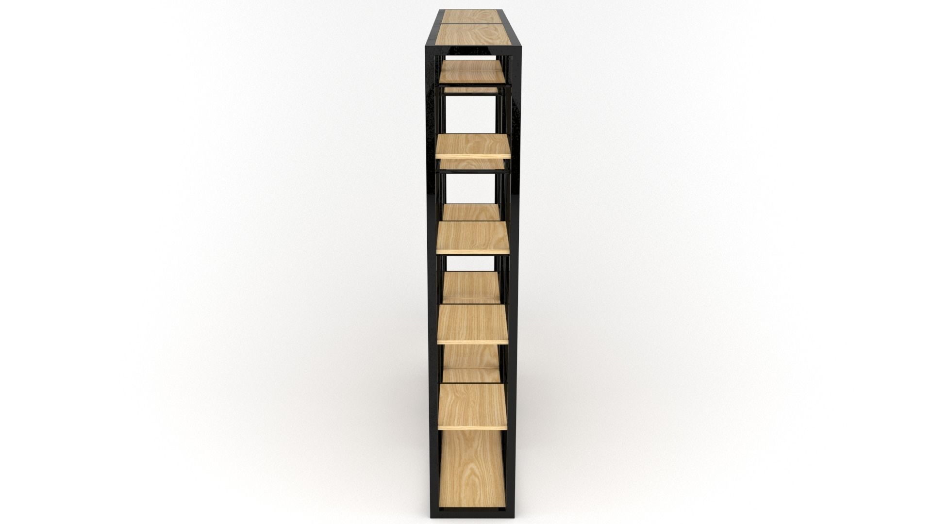 Double Book Shelf - 3ds Max 3D model_10