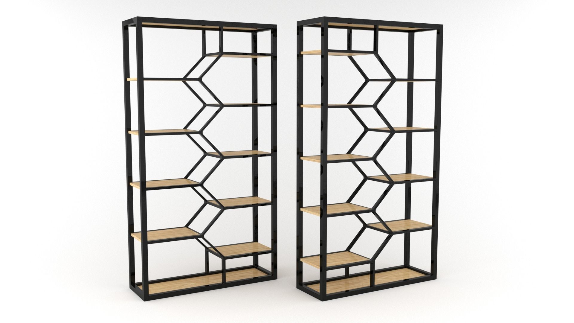 Double Book Shelf - 3ds Max 3D model_42