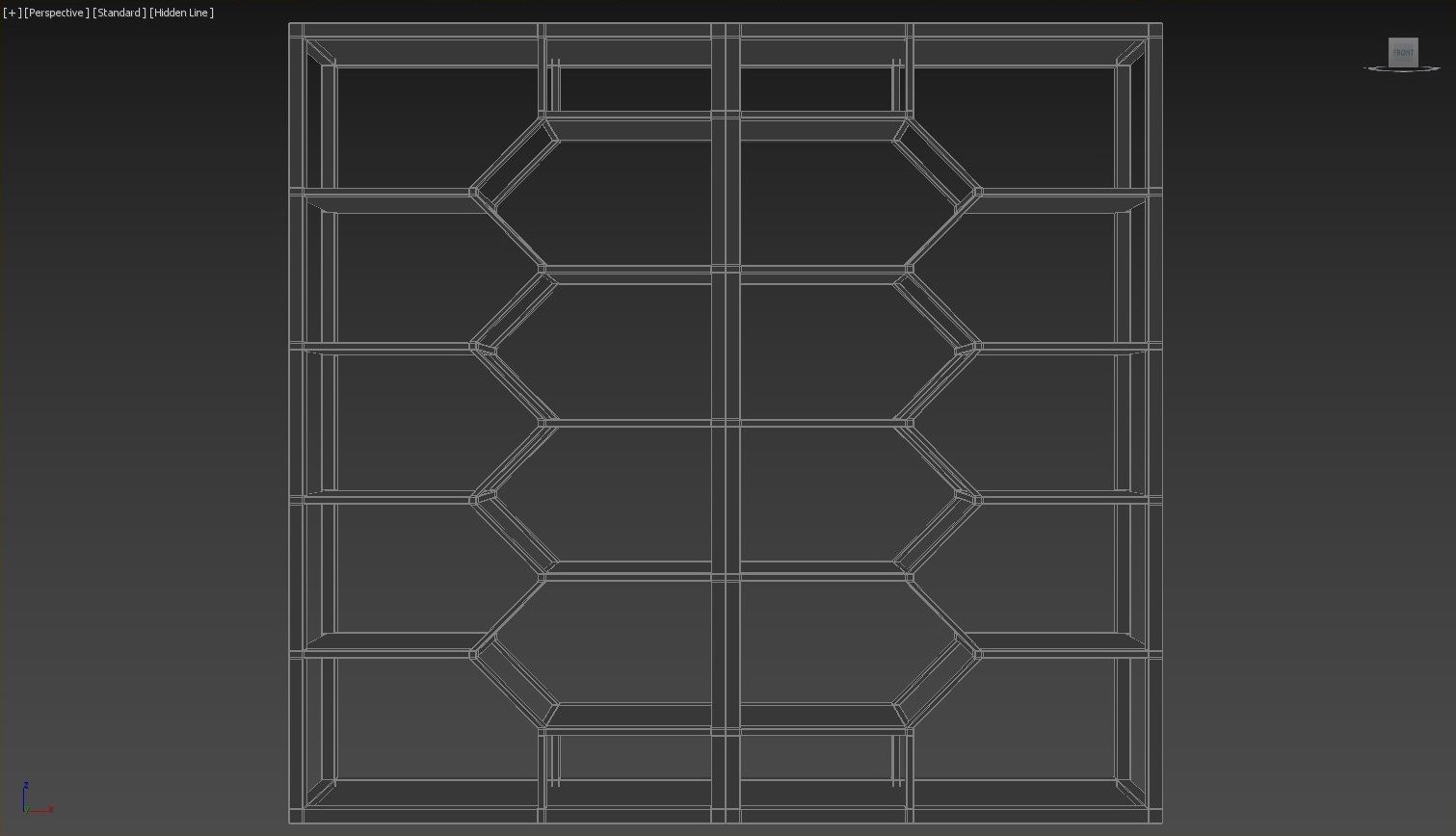 Double Book Shelf - 3ds Max 3D model_43