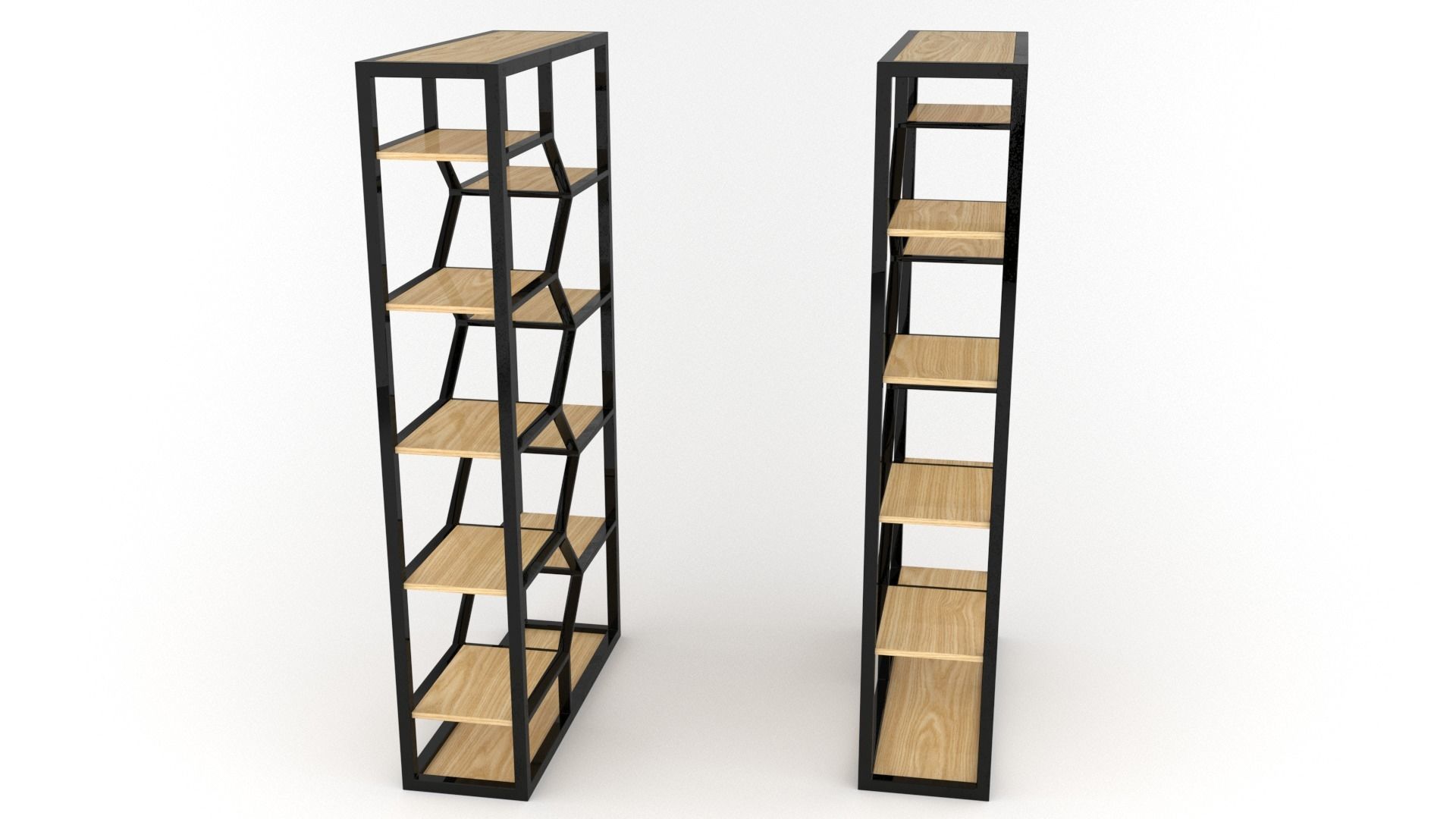 Double Book Shelf - 3ds Max 3D model_18