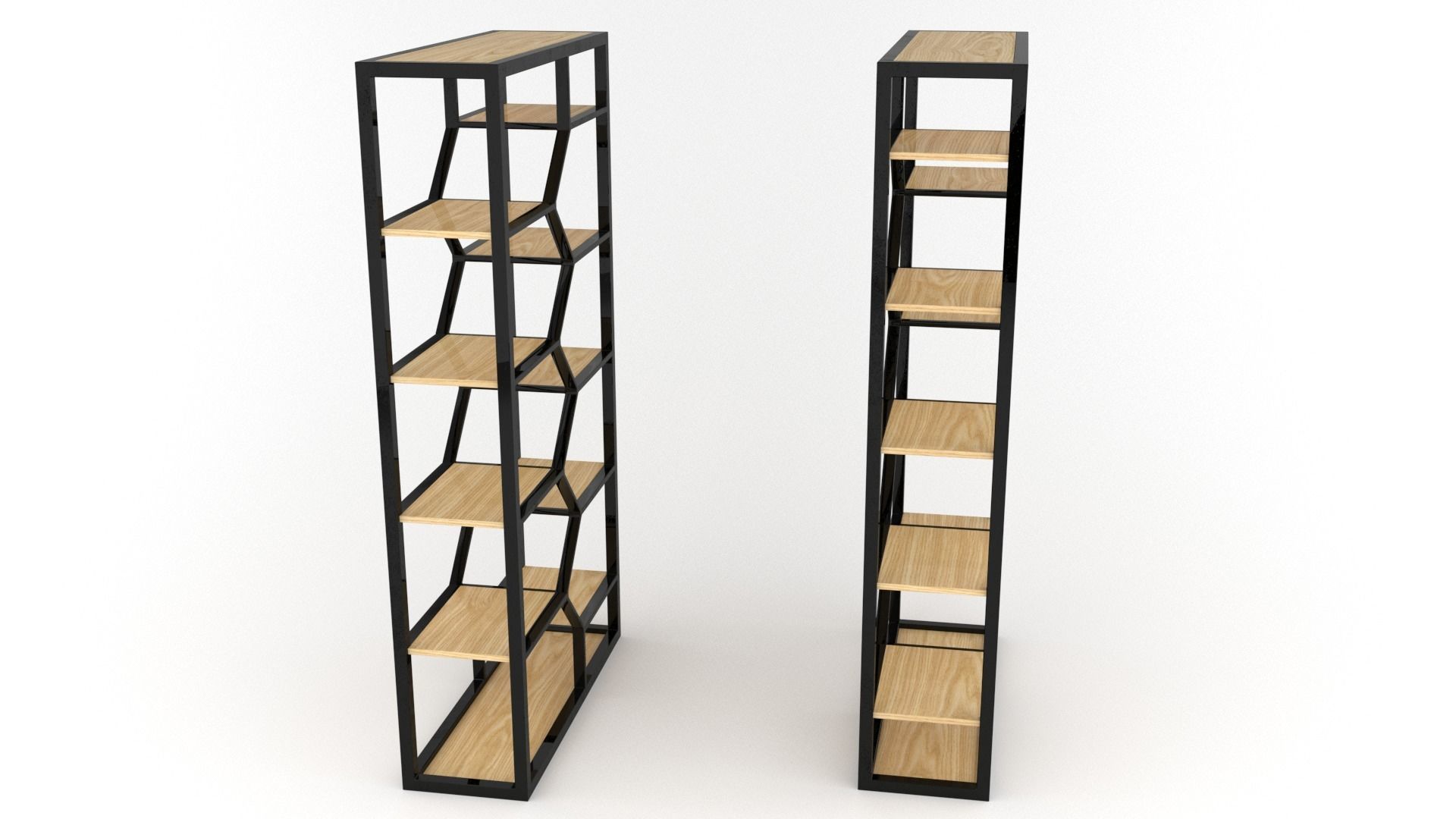 Double Book Shelf - 3ds Max 3D model_27