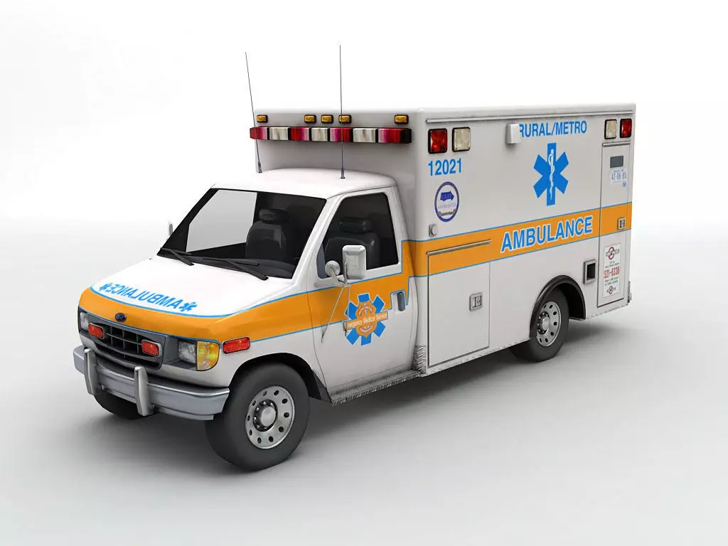 Ambulance Metro 3D model_0