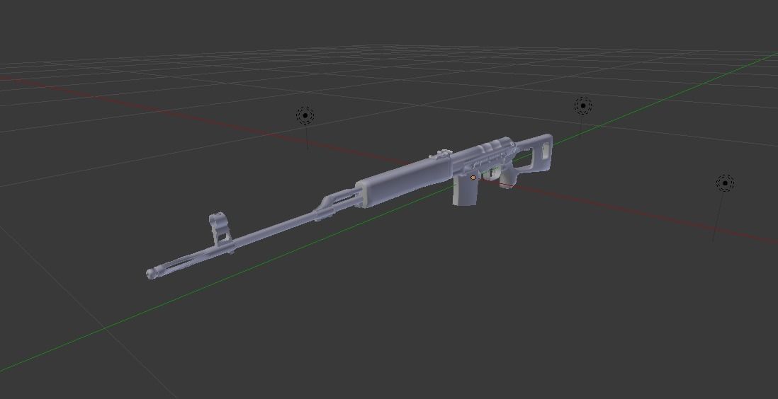SVD Metel Low-poly 3D model_4