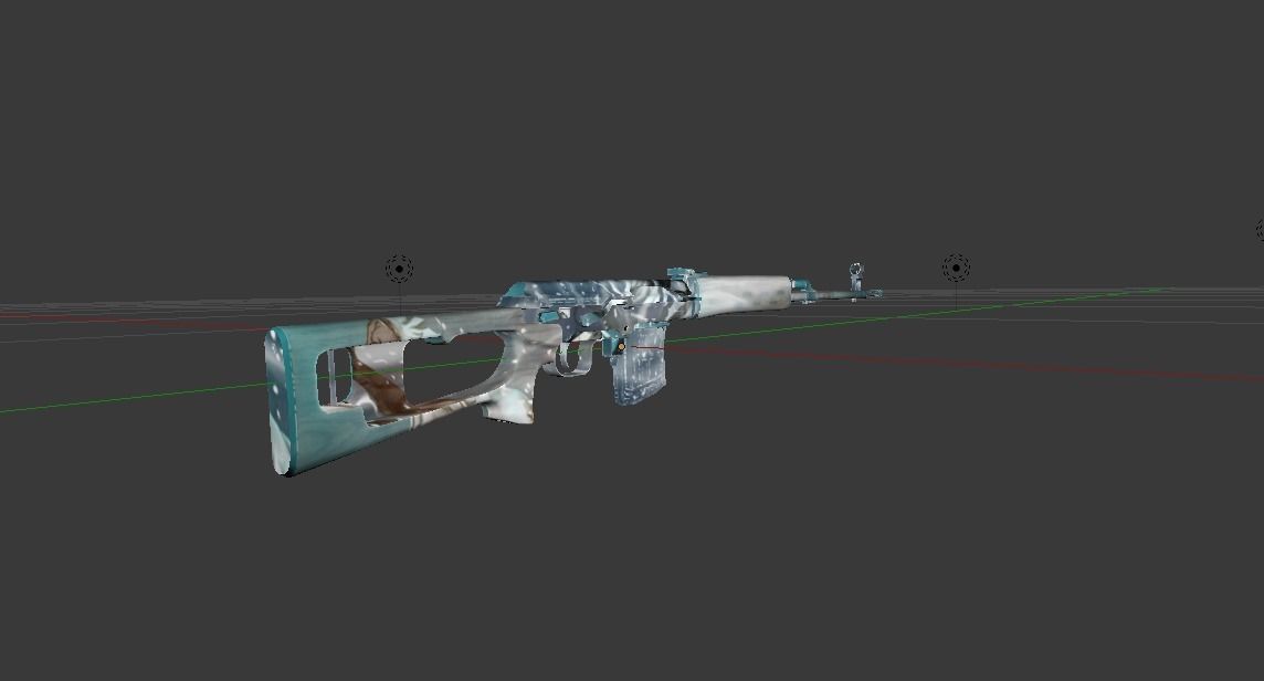 SVD Metel Low-poly 3D model_3