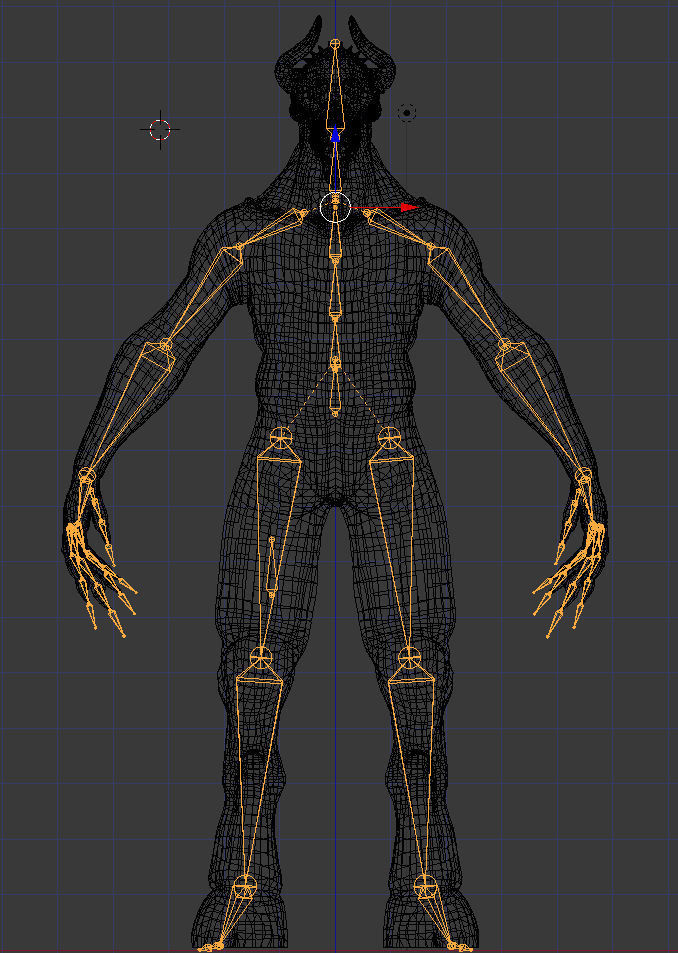 Demon Low-poly 3D model_4