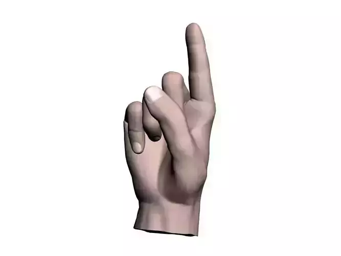 Pointing finger mans hand model 002 3D model