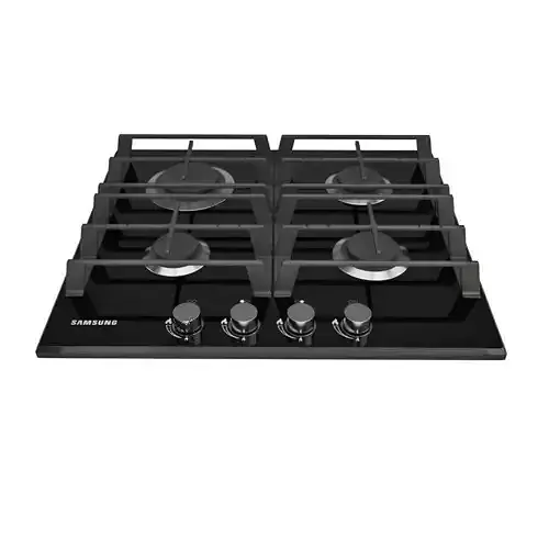 Gas Hob 4 Burner Free 3D model
