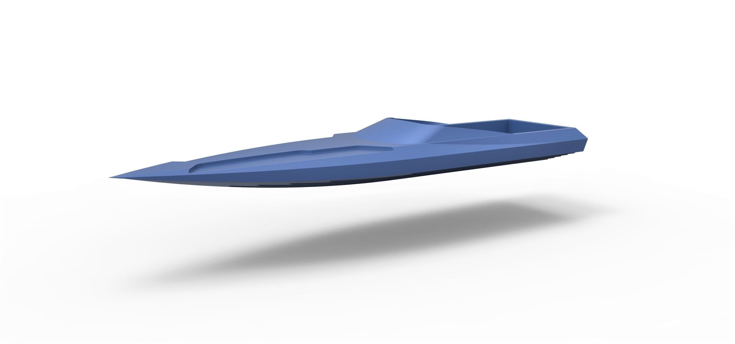 Speed boat hull Scale 1 to 24 3D print model_1
