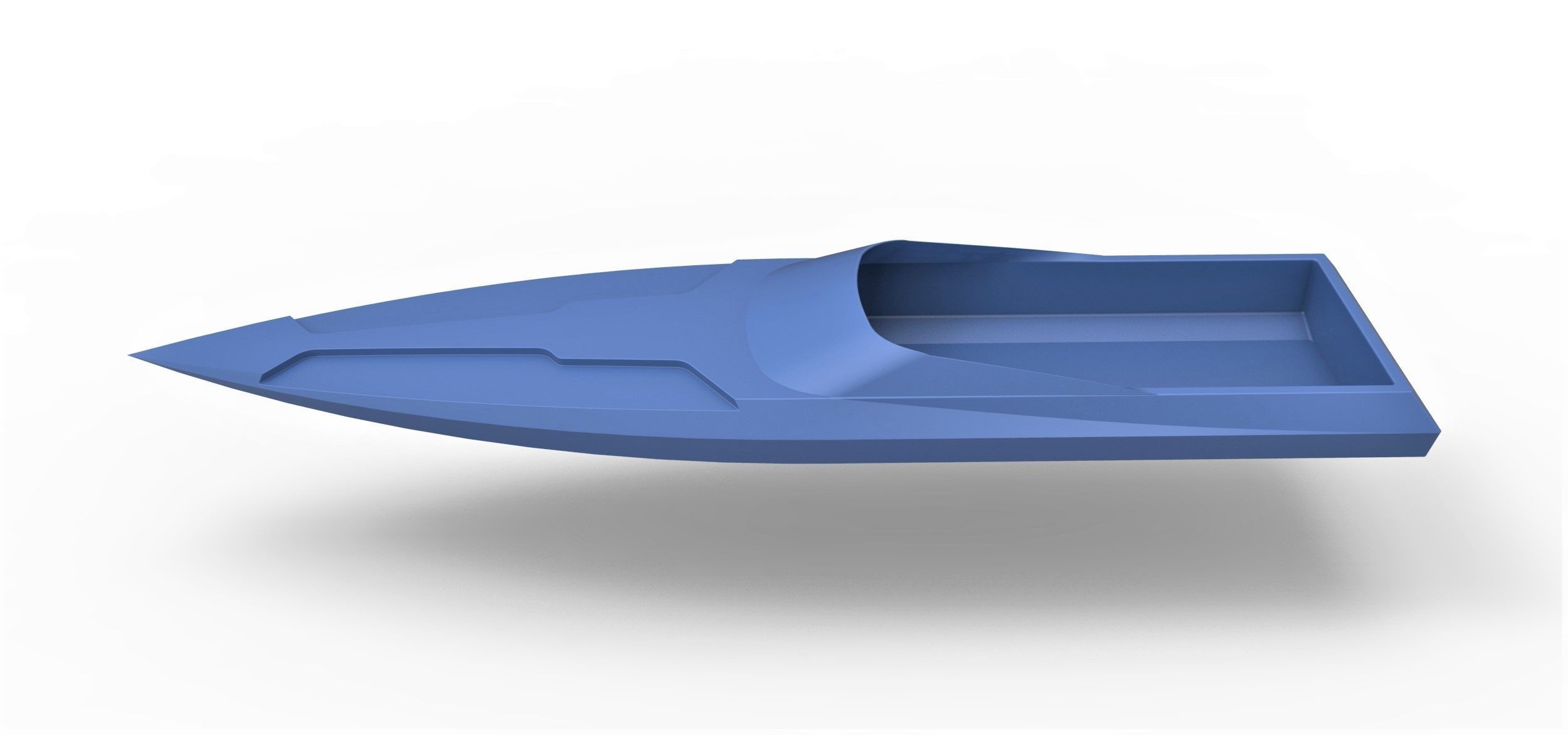 Speed boat hull Scale 1 to 24 3D print model_7