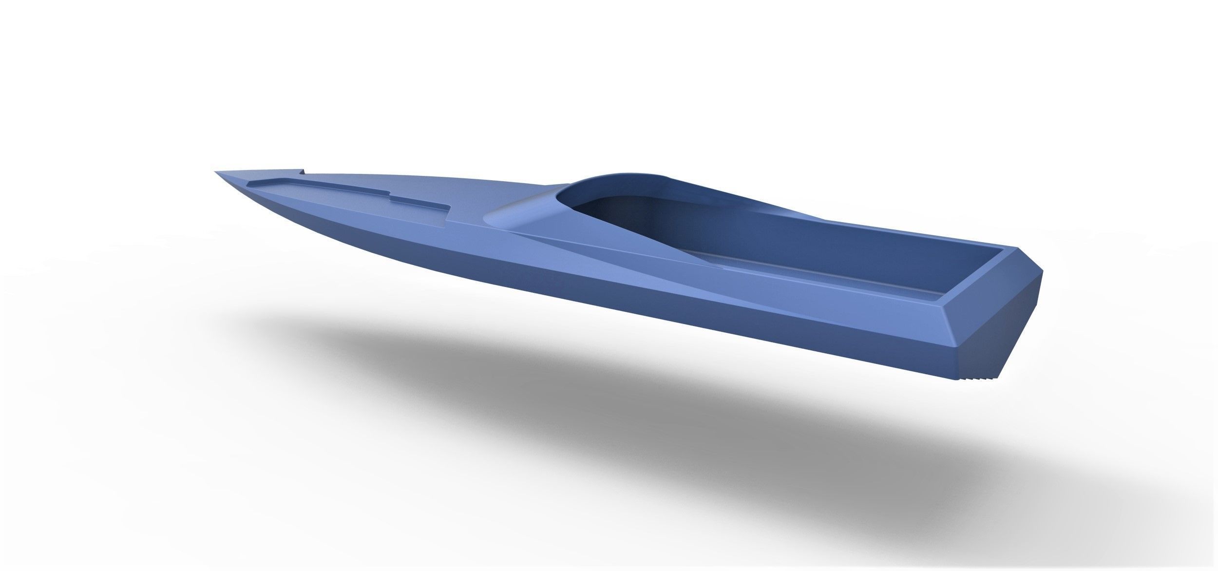 Speed boat hull Scale 1 to 24 3D print model_10