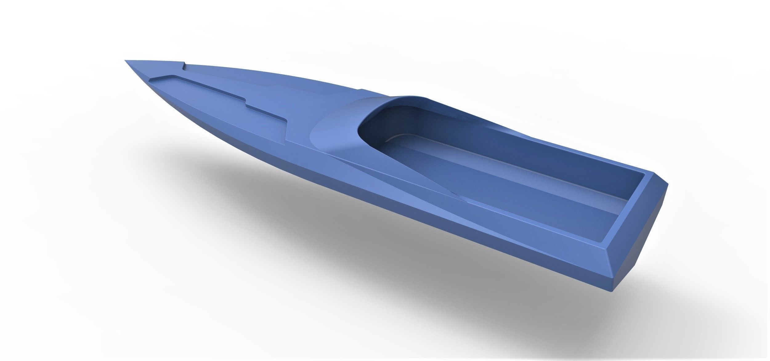 Speed boat hull Scale 1 to 24 3D print model_9